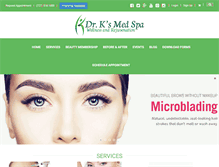 Tablet Screenshot of drksmedspa.com